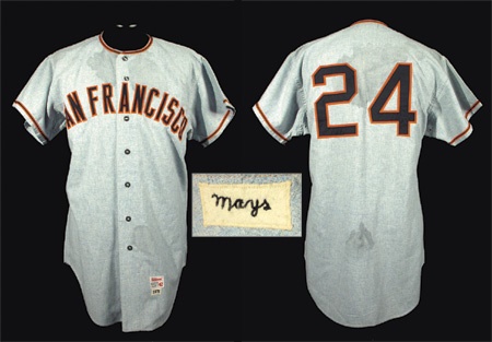 willie mays autographed jersey