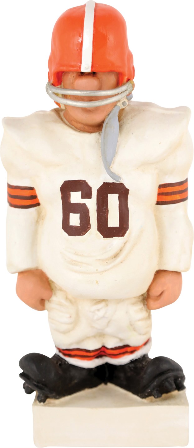 Very Rare 1960s Cleveland Browns Football Statue by Fred Kail