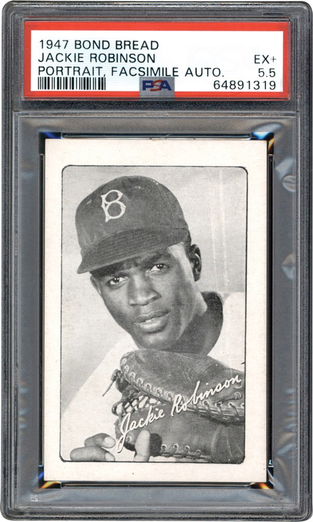 Baseball and Trading Cards - 1947 Bond Bread Jackie Robinson Rookie Card PSA EX+ 5.5
