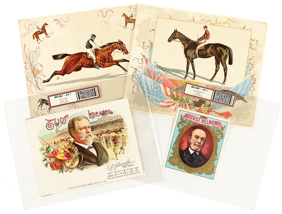 Horse Racing - Cigar & Cigarette Issued Lithographs (4)
