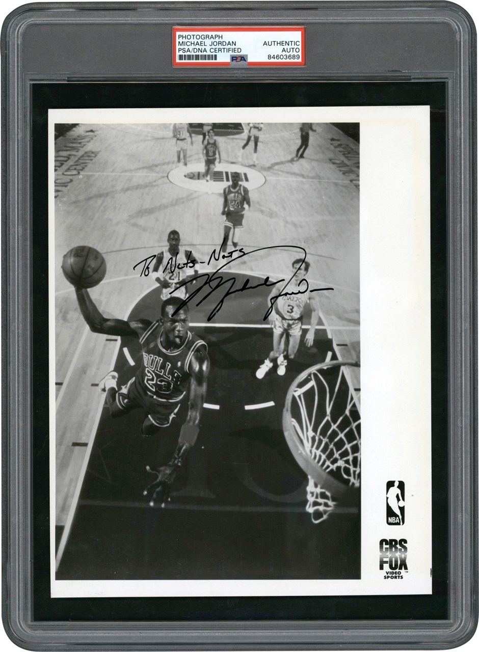 - 1980s Michael Jordan Signed Photograph (PSA)