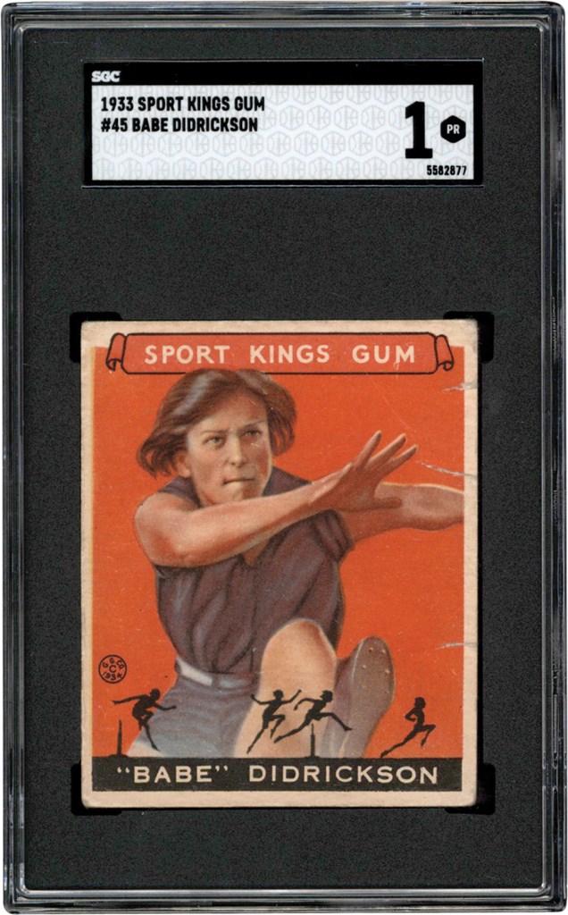 1933 Goudey Sport Kings #45 Babe Didrickson SGC PR 1