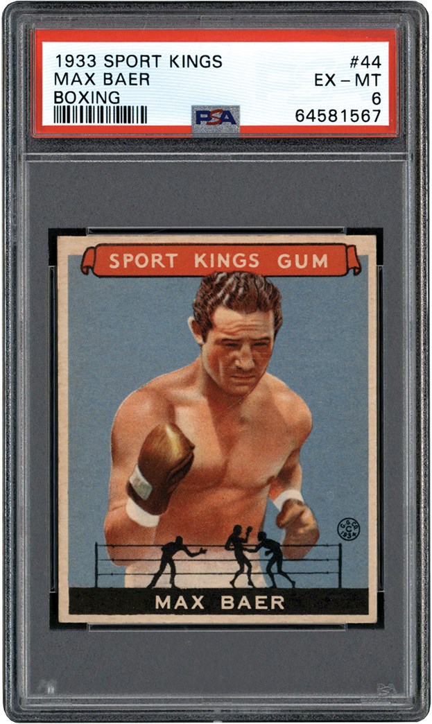 Boxing Cards - 1933 Goudey Sport Kings #44 Max Baer PSA EX-MT 6