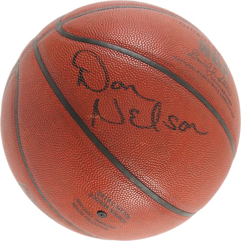 1984-85 Milwaukee Bucks Game Used Basketball Signed by Don Nelson
