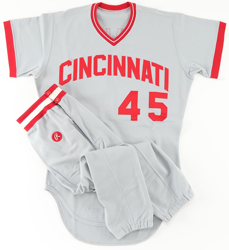 - 1978 Manny Sarmiento Cincinnati Reds Tour of Japan Game Worn Uniform
