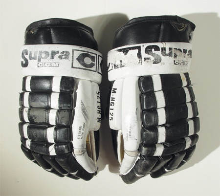 Hockey Equipment - 1990’s Cam Neely Game Worn Gloves