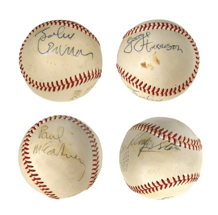 Beatles Baseball - The Beatles Signed Baseball