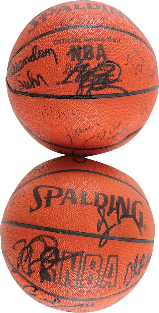1988 NBA All Star Game Team-Signed Basketballs w/Michael Jordan