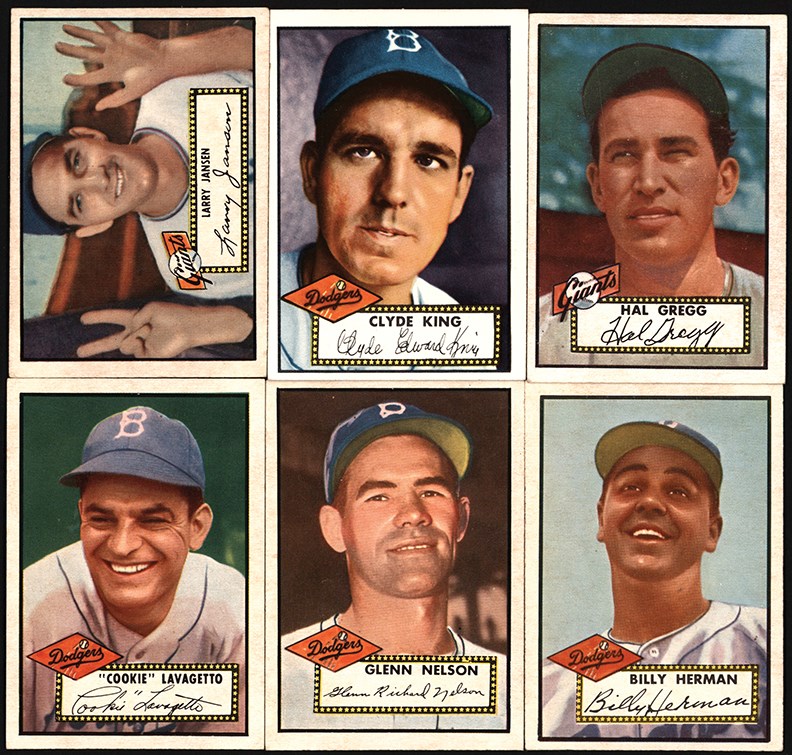 - 1952 Topps (New York) Collection (6) w/High #'s