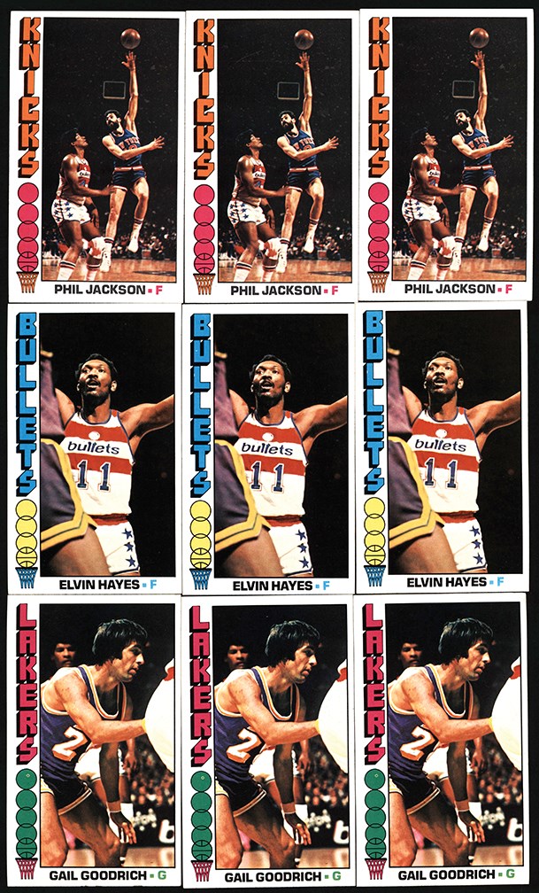 Basketball Cards - 1976-77 Topps Vending Collection (367) w/Elvin Hayes (26) & Phil Jackson (22)