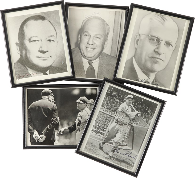 Baseball Autographs - Hall of Famers Signed Photograph Collection (5)