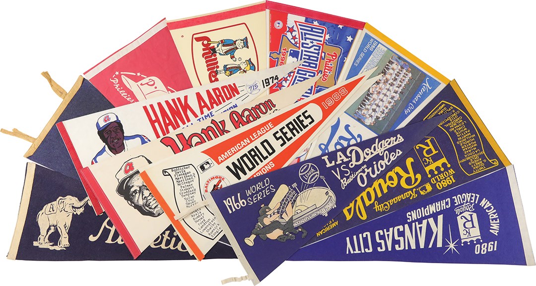 Baseball Memorabilia - Baseball Pennant Collection with Philadelphia Athletics (11)