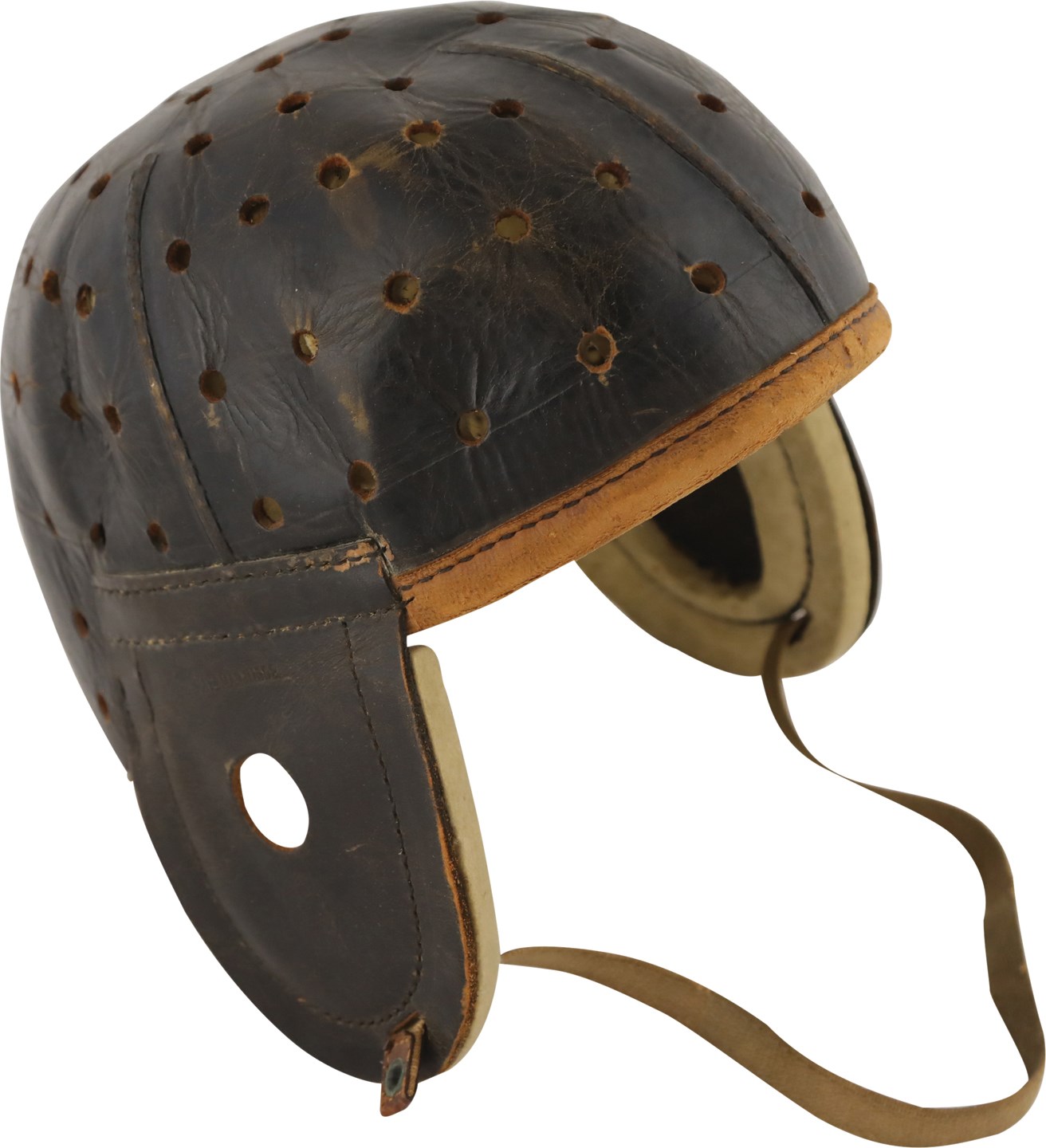 - Early 1900s Reach Football Head Harness Original Box w/Leather Helmet