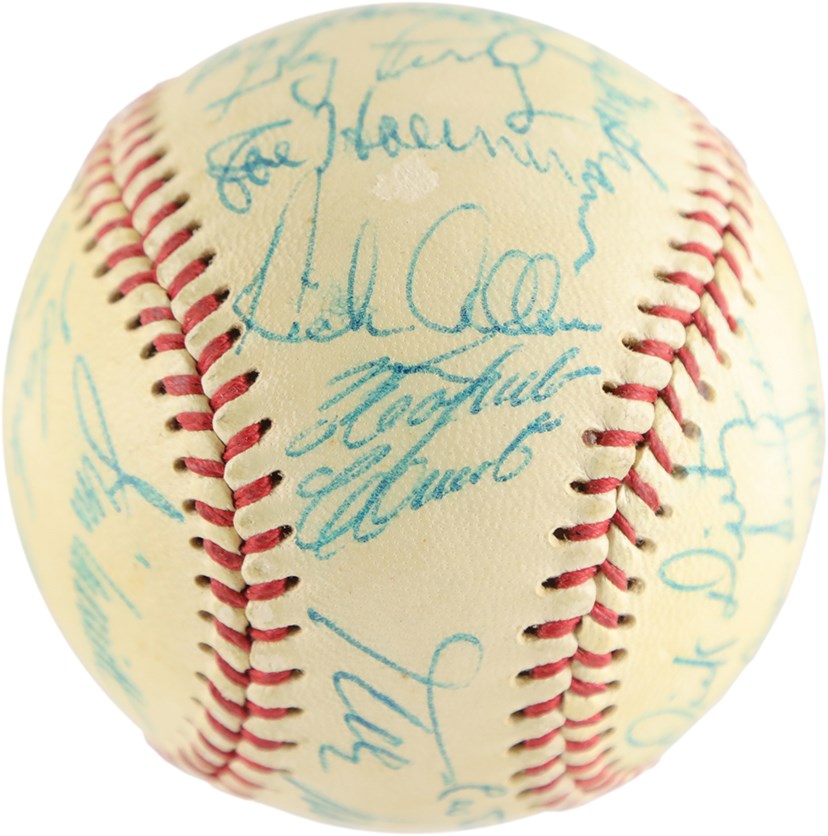 Baseball Autographs - High Grade 1970 National League All Star Team-Signed Baseball w/Roberto Clemente