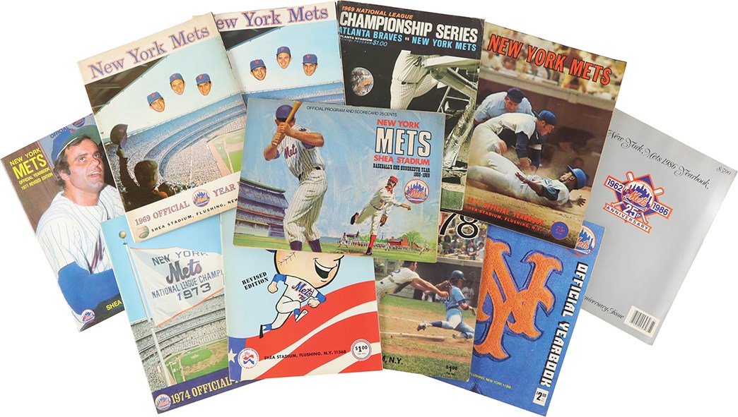 1969-86 New York Mets Program Collection (20) w/Multiple 1969