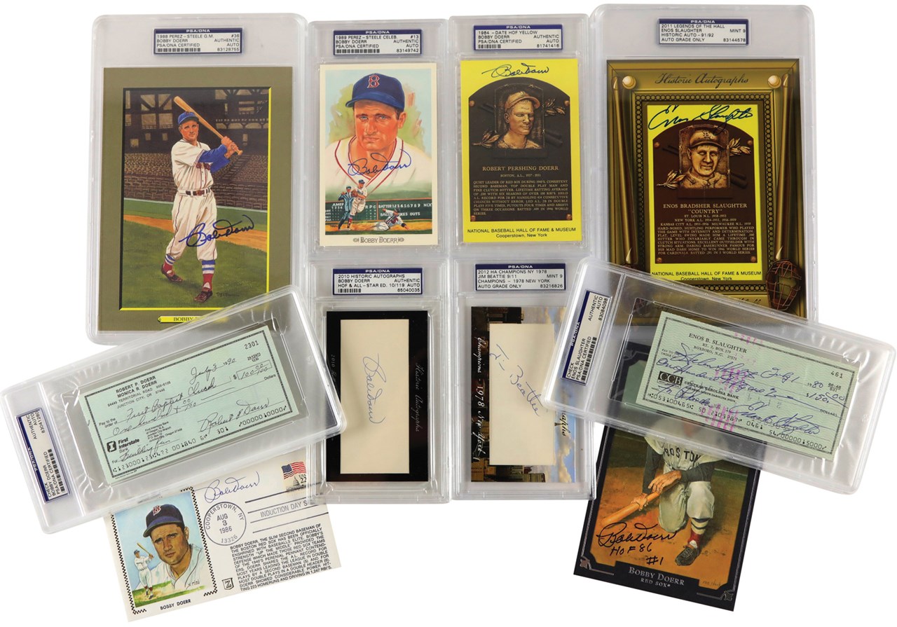 Baseball Autographs - HOFers & Stars PSA Autograph Collection (10)