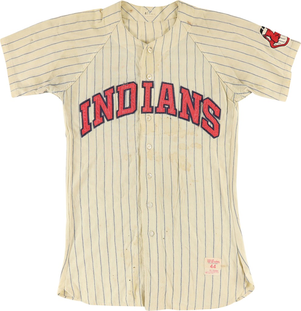 Baseball Equipment - 1958 Cal McLish Cleveland Indians Game Worn Jersey