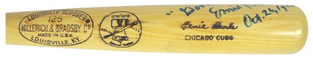 Bats - 1976 Ernie Banks Game Used Bicentennial Coaches Bat (35.25”)