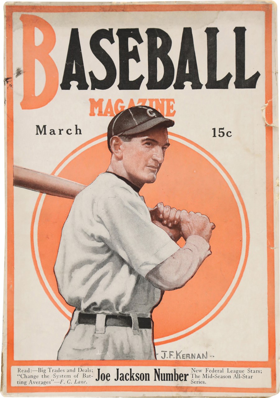 1916 Baseball Magazine w/Joe Jackson on Front and Back Covers