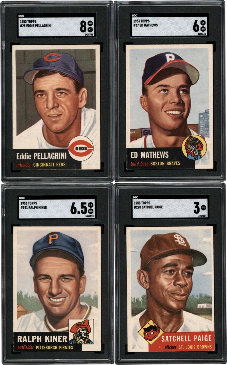 Baseball and Trading Cards - 1952 & 1953 Topps Collection (144) w/Satchell Paige