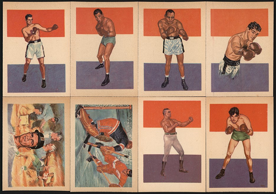 Boxing Cards - 1956 Adventure Gum Near-Complete Set (99/100)