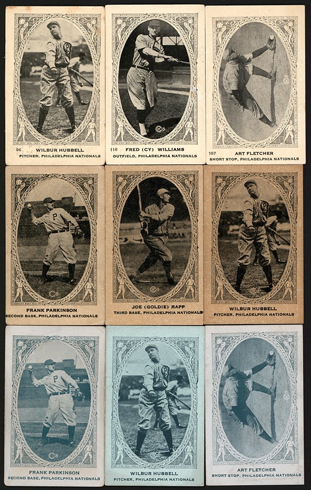 Baseball and Trading Cards - 1922 E120 American Caramel & V61 Neilson's Chocolate Philadelphia Phillies Collection (24)