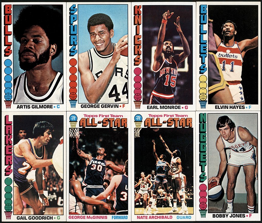 1976-1977 Topps Basketball High Grade Collection (40) w/Hall of Famers