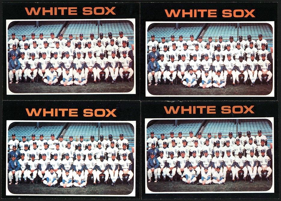 - High Grade 1971 Topps #289 Chicago White Sox Team Card Hoard (34)