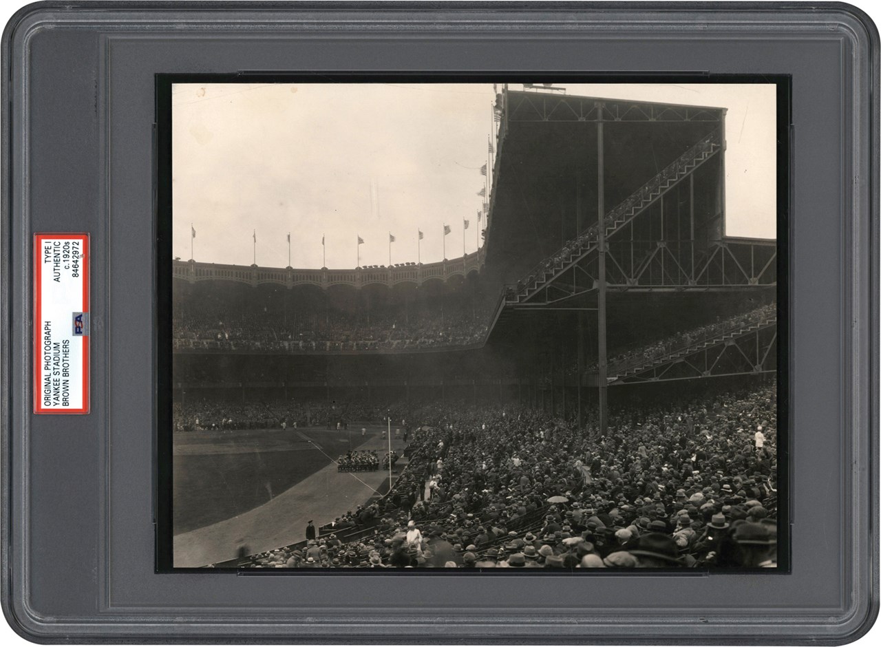The Brown Brothers Photograph Collection - 1926 New York Yankees World Series Photograph (PSA Type I)