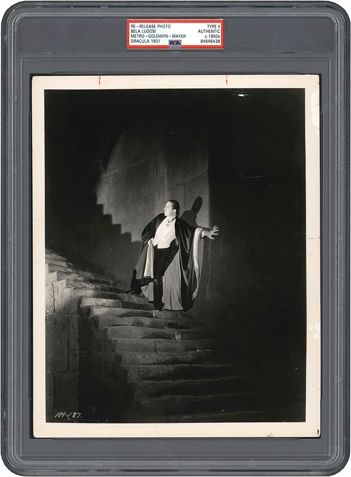 The Brown Brothers Photograph Collection - 1950s Bela Lugosi "Dracula" Re-release Publicity Photograph (PSA Type II)