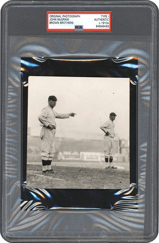 The Brown Brothers Photograph Collection - 1910s John McGraw New York Giants Photograph (PSA Type I)