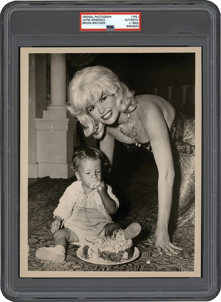 The Brown Brothers Photograph Collection - Jayne Mansfield and Son Publicity Photograph (PSA Type I)