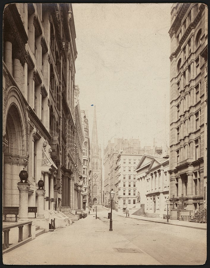 The Brown Brothers Photograph Collection - Circa 1890 Wall Street New York Photograph