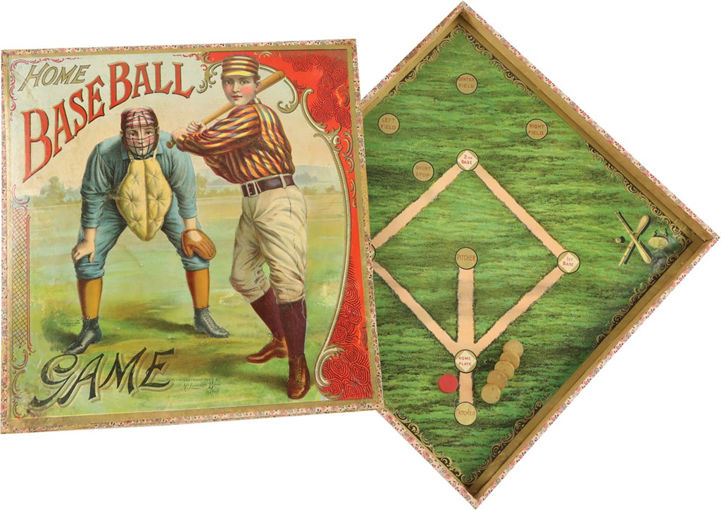 Baseball Memorabilia - 1900 "Home Baseball Game" by McLouglin Bros.