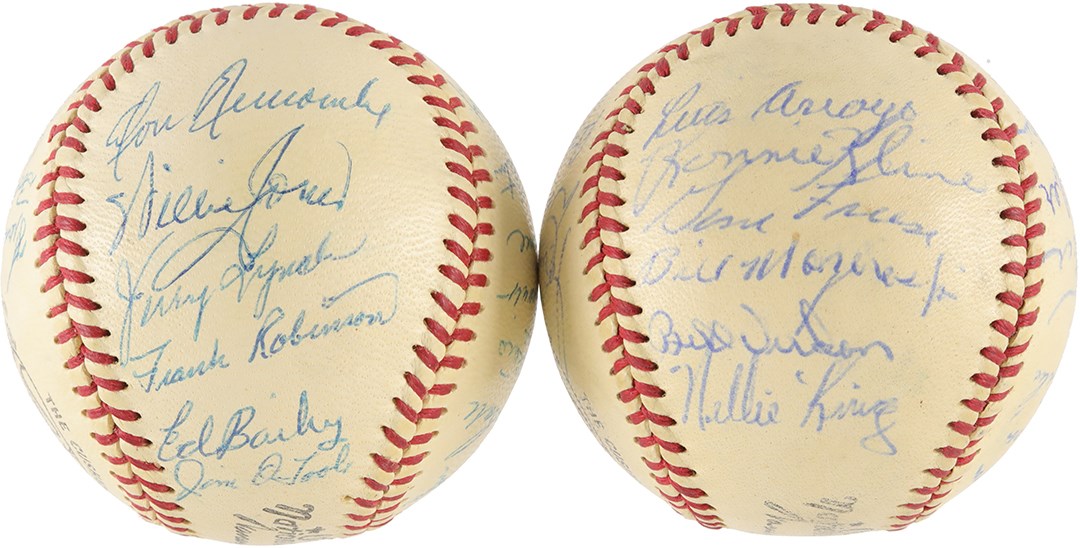 - 1957 Pittsburgh Pirates & 1959 Cincinnati Reds Team Signed Baseballs