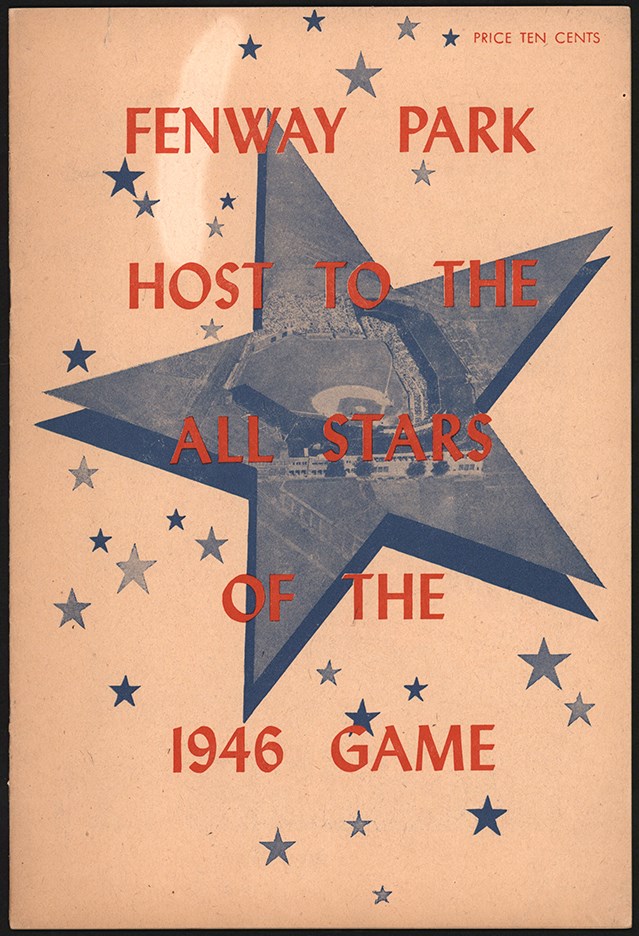 1946 MLB All-Star Program at Boston Unscored