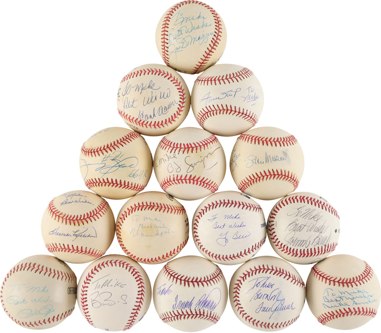 Baseball Autographs - Signed Baseballs Personalized to Mike (30)