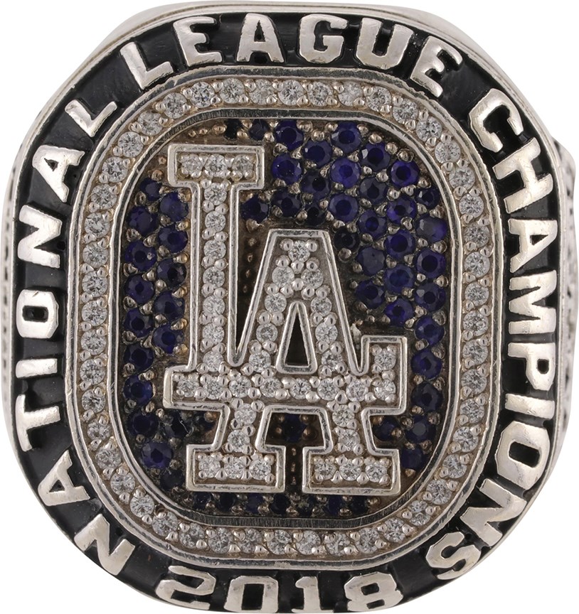 2018 Los Angeles Dodgers National League Champions Ring with Box