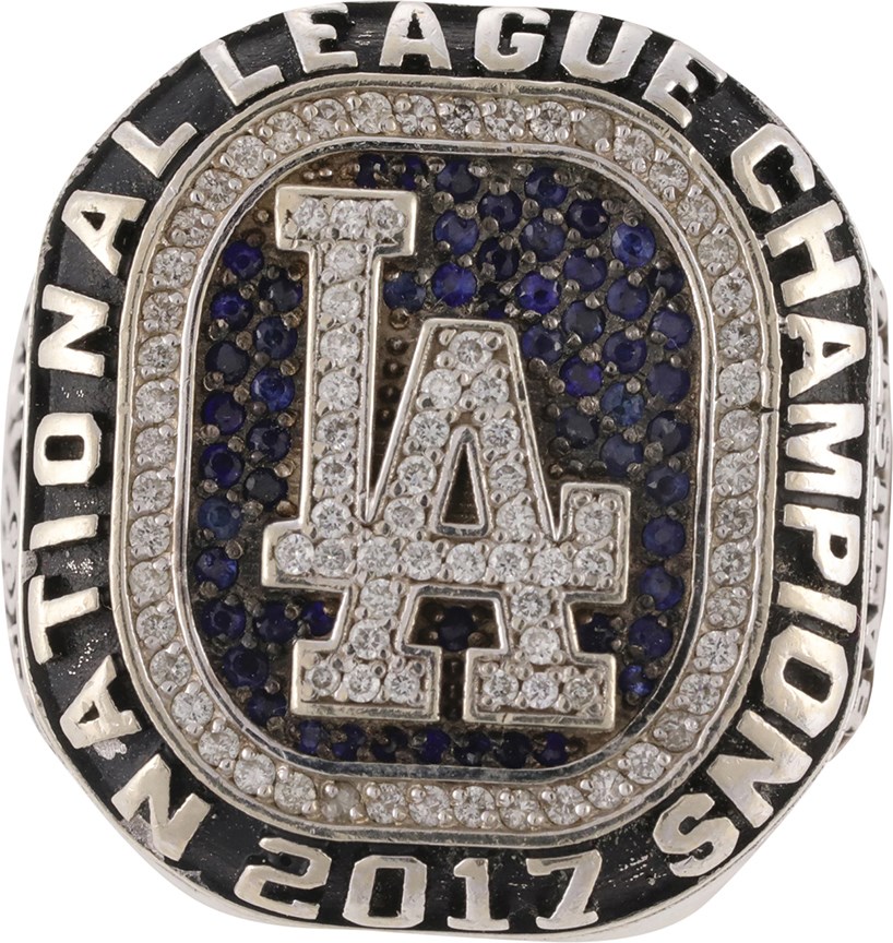 Sports Rings And Awards - 2017 Los Angeles Dodgers National League Champions Ring with Box