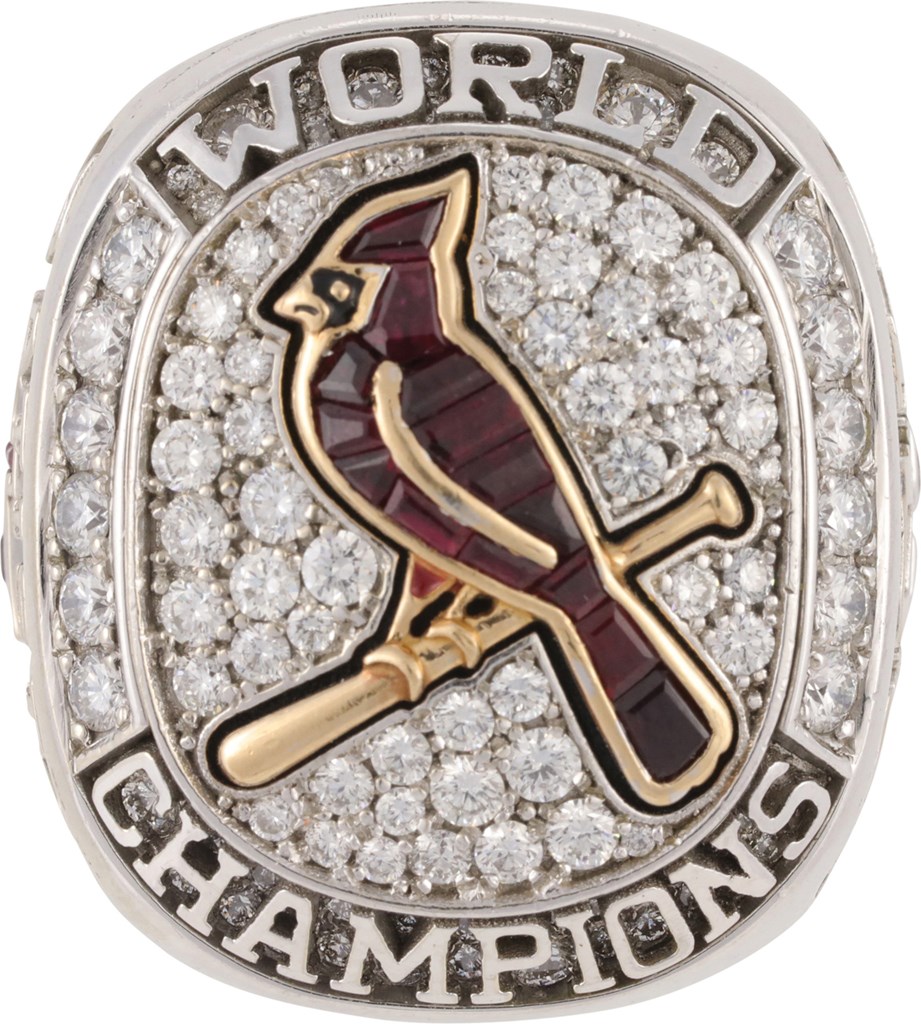 Sports Rings And Awards - 2011 St Louis Cardinals World Series Championship Player Ring Presented to Miguel Batista (Batista LOA)