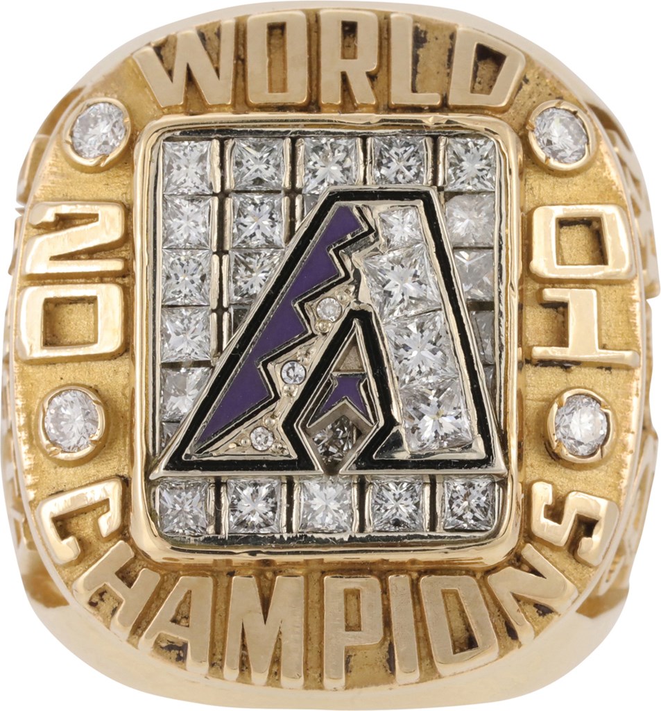 Sports Rings And Awards - 2001 Arizona Diamondbacks World Series Championship Player Ring Presented to Miguel Batista (Batista LOA)