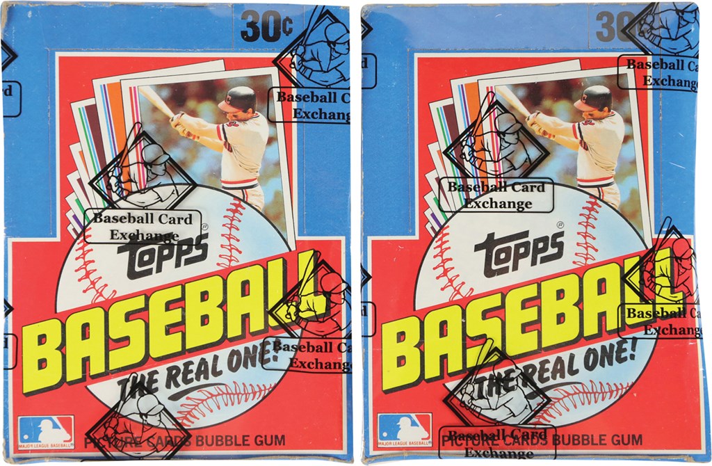 1982 Topps Baseball Unopened Wax Box Pair (2) (BBCE)