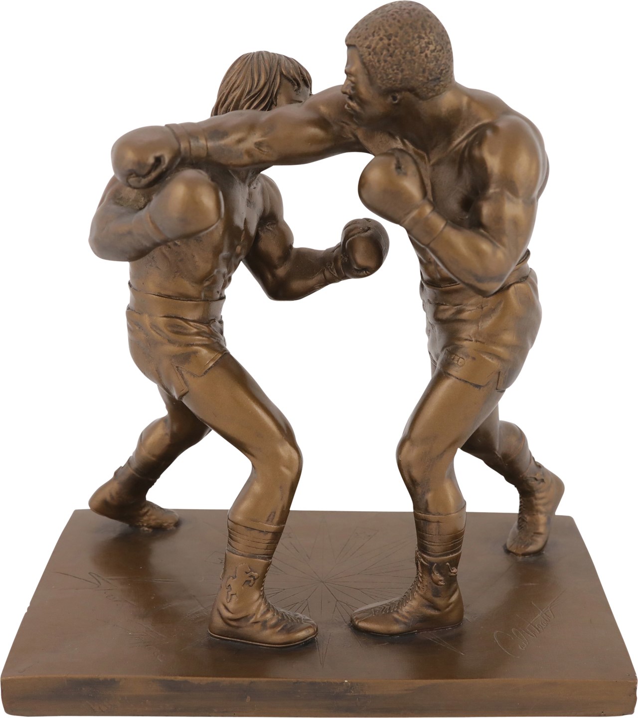 - 1979 Rocky Balboa vs Apollo Creed Statue by Giovanni Schoeman