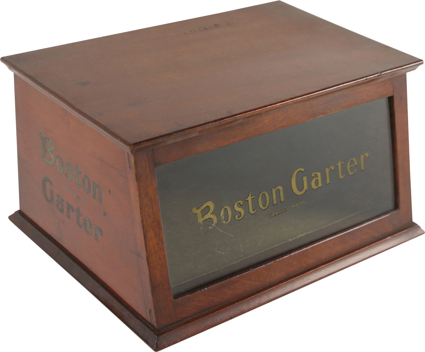 Baseball and Trading Cards - 1910s Boston Garter In-Store Advertising Display Case