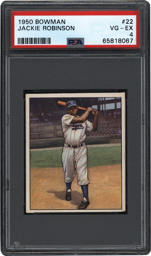 Baseball and Trading Cards - 1950 Bowman Baseball Complete Set (252) w/Jackie Robinson PSA VG-EX 4