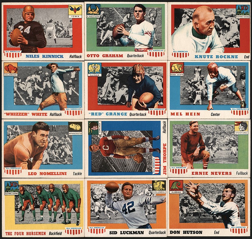 Football Cards - 1955 Topps All American Football Complete Set (100)