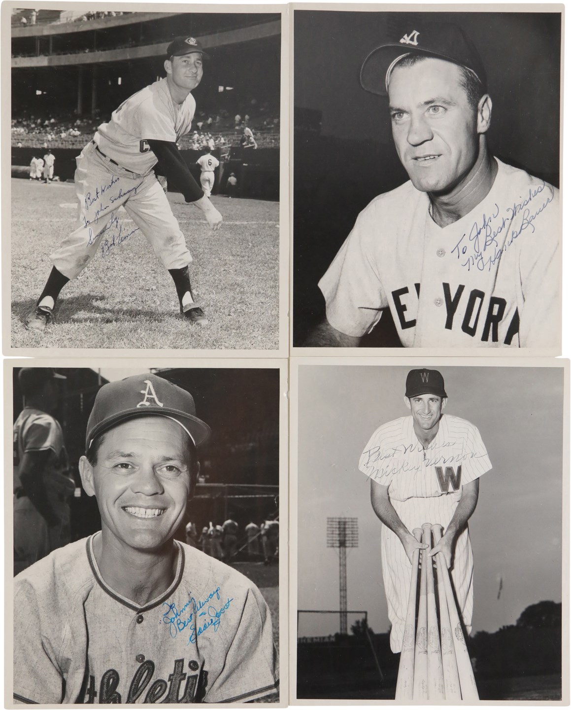 Baseball Autographs - 1950s Hall of Famers and Stars Signed Don Wingfield Original Photograph Collection (37)