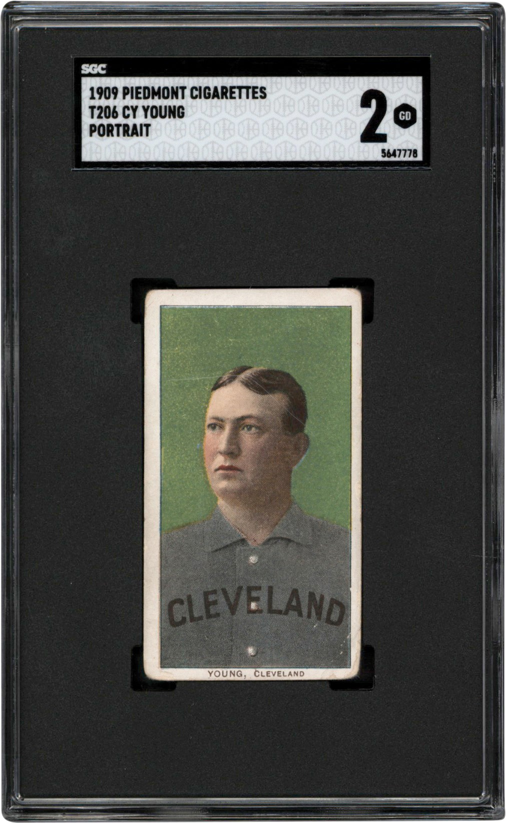Baseball and Trading Cards - 1909-1911 T206 Cy Young Portrait SGC GD 2