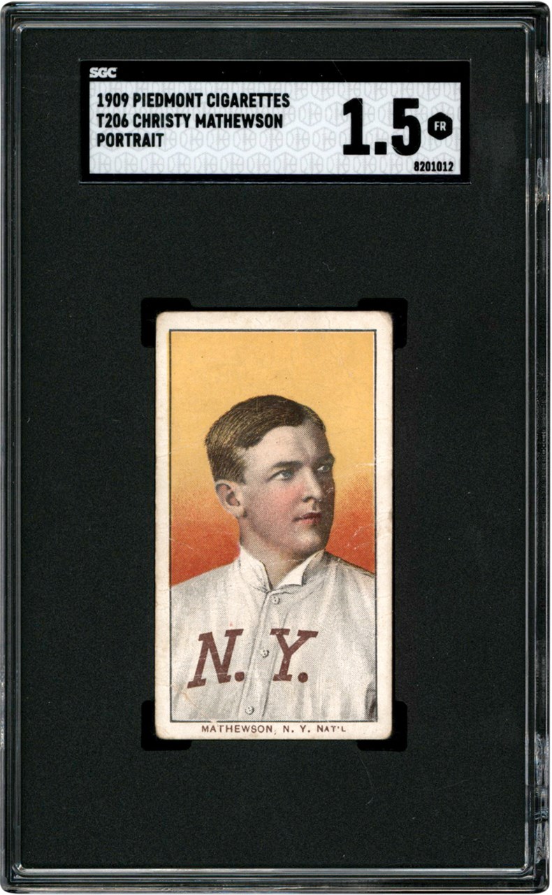 Baseball and Trading Cards - 1909-1911 T206 Christy Mathewson Portrait SGC FR 1.5