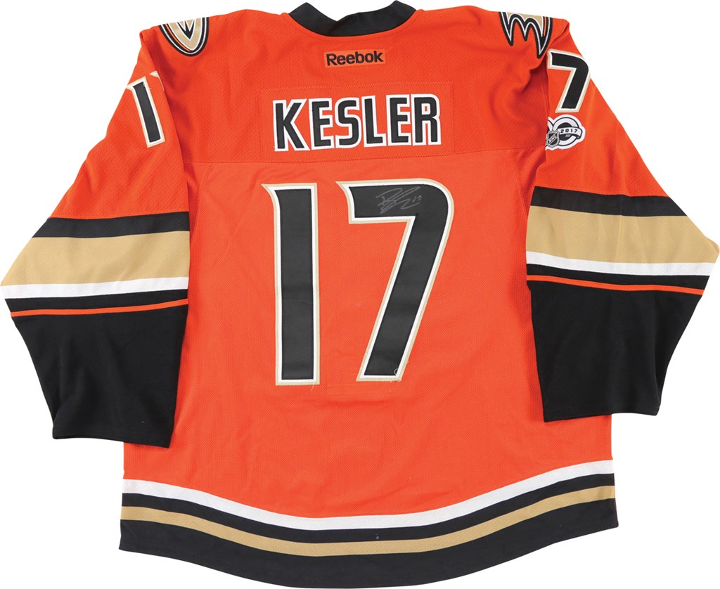 2016-17 Ryan Kesler Anaheim Ducks Game Worn Jersey